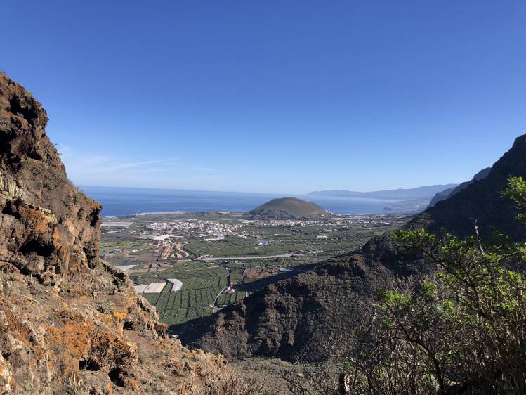 Aussicht vom Teno-Gebirge auf die Isla Baja